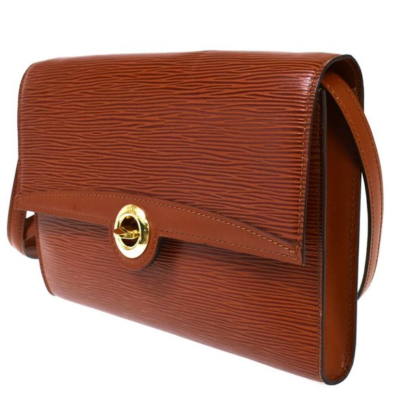 AUTHENTIC LOUIS VUITTON Pochette Arche Shoulder Clutch Bag Epi Leather - Picture 2 of 8